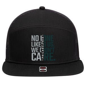 Philadelphia They Dont Likes Us We Dont Care Phly Fan 7 Panel Mesh Trucker Snapback Hat