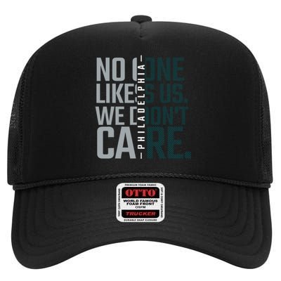 Philadelphia They Dont Likes Us We Dont Care Phly Fan High Crown Mesh Back Trucker Hat