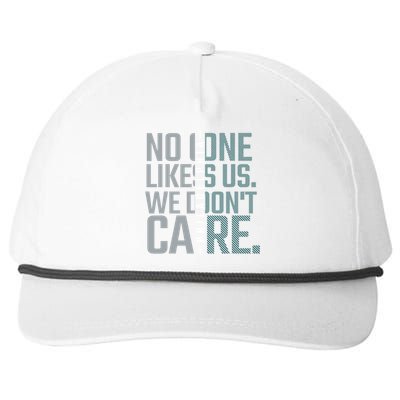 Philadelphia They Dont Likes Us We Dont Care Phly Fan Snapback Five-Panel Rope Hat