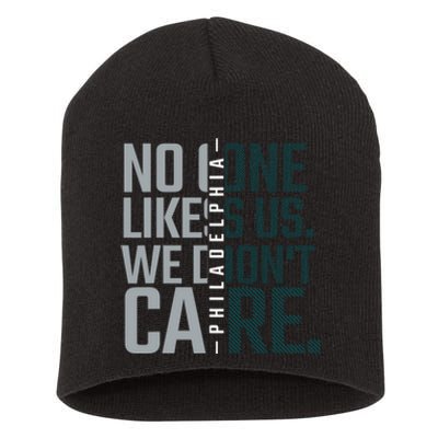 Philadelphia They Dont Likes Us We Dont Care Phly Fan Short Acrylic Beanie