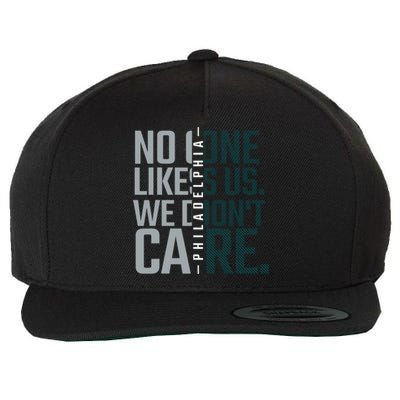 Philadelphia They Dont Likes Us We Dont Care Phly Fan Wool Snapback Cap