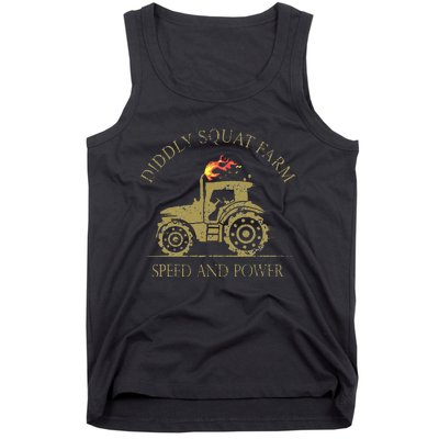 Perfect Tractor Design Diddly Squat Farm Speed And Power Tank Top