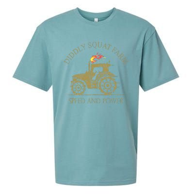 Perfect Tractor Design Diddly Squat Farm Speed And Power Sueded Cloud Jersey T-Shirt