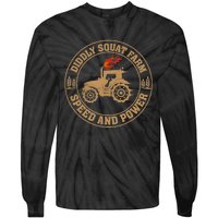 Perfect Tractor Design Diddly Squat Farm Speed And Power Tie-Dye Long Sleeve Shirt