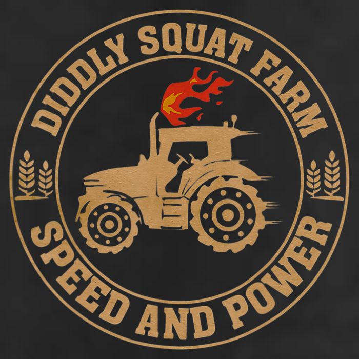 Perfect Tractor Design Diddly Squat Farm Speed And Power Trucker Hat