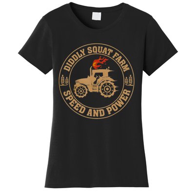 Perfect Tractor Design Diddly Squat Farm Speed And Power Women's T-Shirt