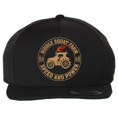 Perfect Tractor Design Diddly Squat Farm Speed And Power Wool Snapback Cap