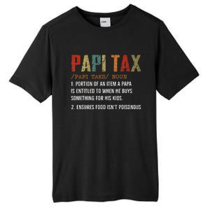 Papi Tax Dad Definition Gift For Dad Tall Fusion ChromaSoft Performance T-Shirt