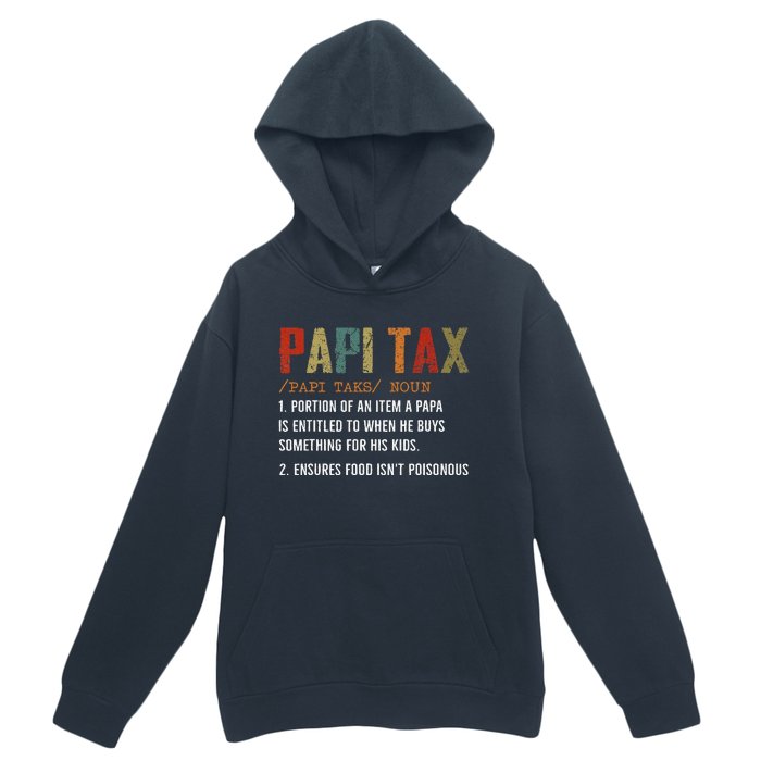 Papi Tax Dad Definition Gift For Dad Urban Pullover Hoodie