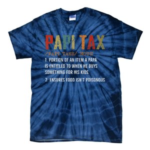 Papi Tax Dad Definition Gift For Dad Tie-Dye T-Shirt