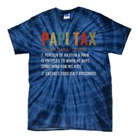 Papi Tax Dad Definition Gift For Dad Tie-Dye T-Shirt