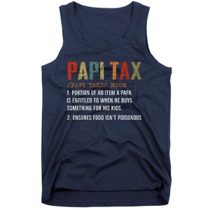 Papi Tax Dad Definition Gift For Dad Tank Top