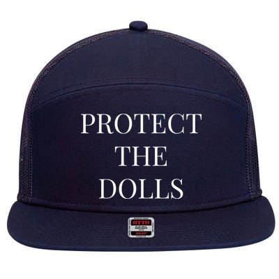 Protect The Dolls 7 Panel Mesh Trucker Snapback Hat