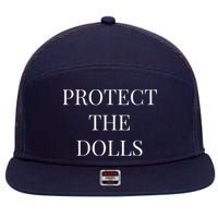 Protect The Dolls 7 Panel Mesh Trucker Snapback Hat
