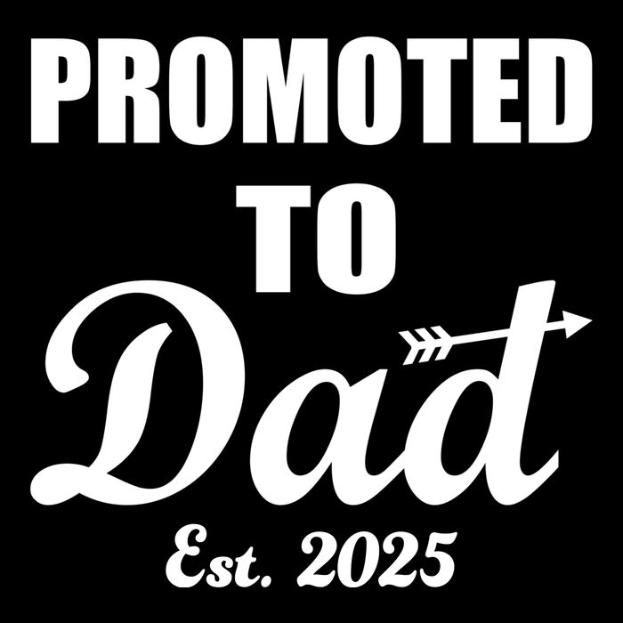 Promoted To Dad Est 2025 New Dad 7-Panel Snapback Hat