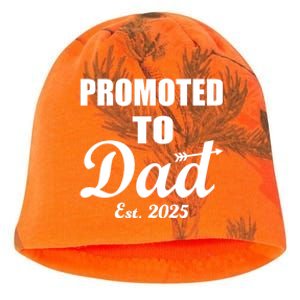 Promoted To Dad Est 2025 New Dad Kati - Camo Knit Beanie