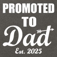 Promoted To Dad Est 2025 New Dad Cotton Canvas Backpack