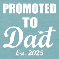 Promoted To Dad Est 2025 New Dad Sueded Cloud Jersey T-Shirt