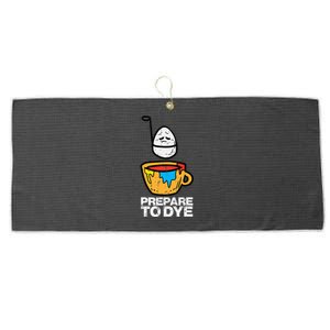 Prepare To Dye Easter Egg Hunt Large Microfiber Waffle Golf Towel