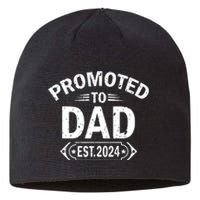 Promoted To Dad Est 2024 Soon To Be Dad Sustainable Beanie