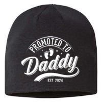 Promoted To Dad Est 2024 Soon To Be Dad Sustainable Beanie