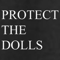 Protect The Dolls Funny Quote  7 Panel Mesh Trucker Snapback Hat