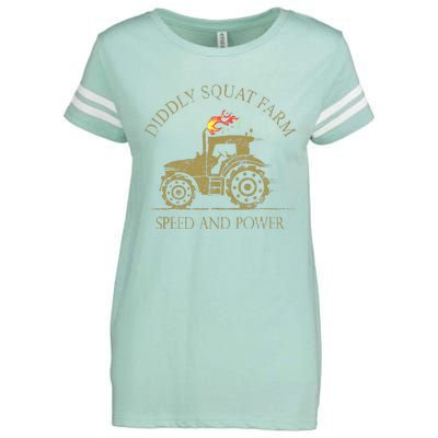 Perfect Tractor Design Diddly Squat Farm Speed And Power Enza Ladies Jersey Football T-Shirt