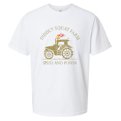 Perfect Tractor Design Diddly Squat Farm Speed And Power Sueded Cloud Jersey T-Shirt