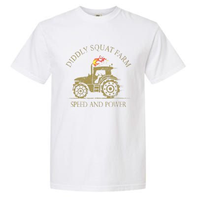 Perfect Tractor Design Diddly Squat Farm Speed And Power Garment-Dyed Heavyweight T-Shirt