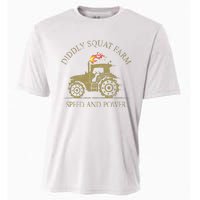 Perfect Tractor Design Diddly Squat Farm Speed And Power Cooling Performance Crew T-Shirt