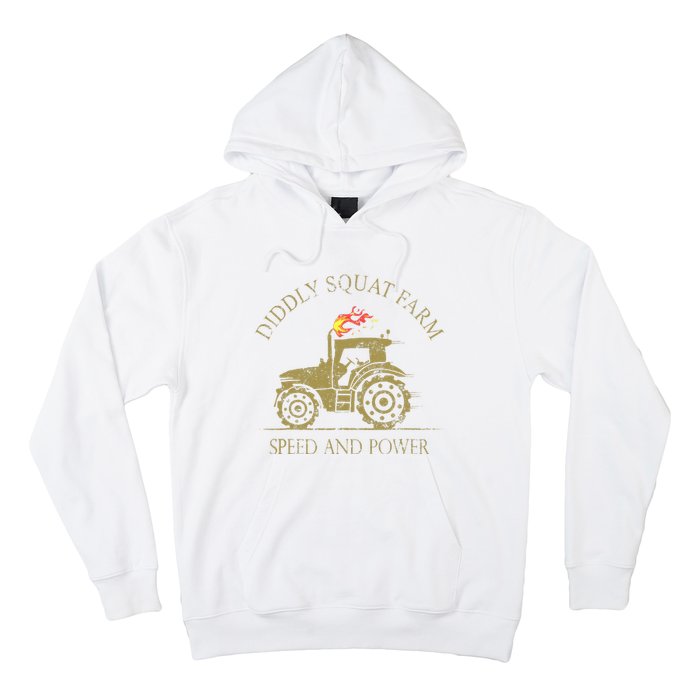 Perfect Tractor Design Diddly Squat Farm Speed And Power Hoodie