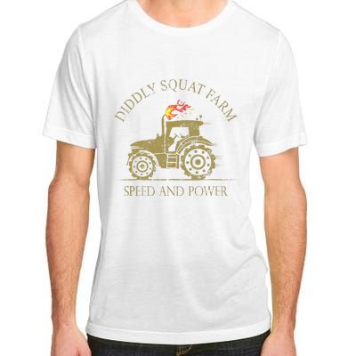 Perfect Tractor Design Diddly Squat Farm Speed And Power Adult ChromaSoft Performance T-Shirt