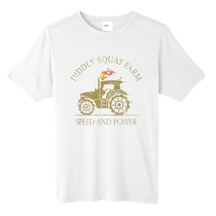 Perfect Tractor Design Diddly Squat Farm Speed And Power Tall Fusion ChromaSoft Performance T-Shirt