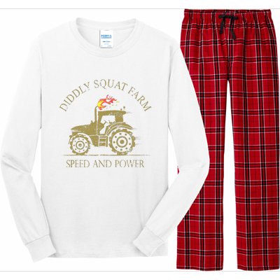 Perfect Tractor Design Diddly Squat Farm Speed And Power Long Sleeve Pajama Set