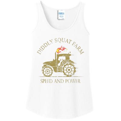 Perfect Tractor Design Diddly Squat Farm Speed And Power Ladies Essential Tank