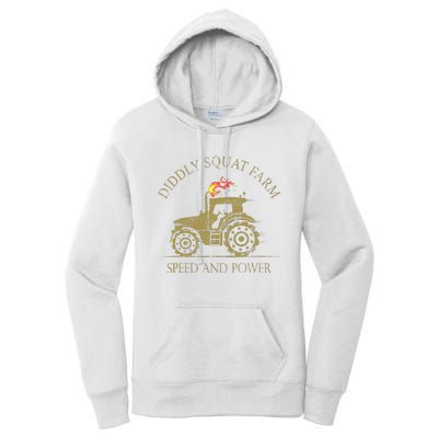 Perfect Tractor Design Diddly Squat Farm Speed And Power Women's Pullover Hoodie