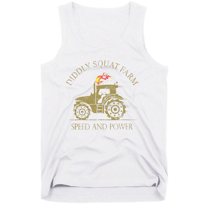 Perfect Tractor Design Diddly Squat Farm Speed And Power Tank Top