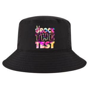 Peace Tie Dye Rock The Test Happy Testing Day Teacher Lover Cool Comfort Performance Bucket Hat