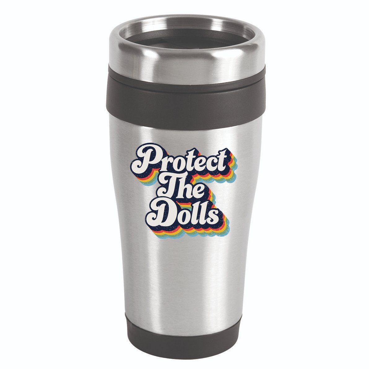 Protect The Dolls Women Solidarity Retro Distressed 16oz Travel Tumbler