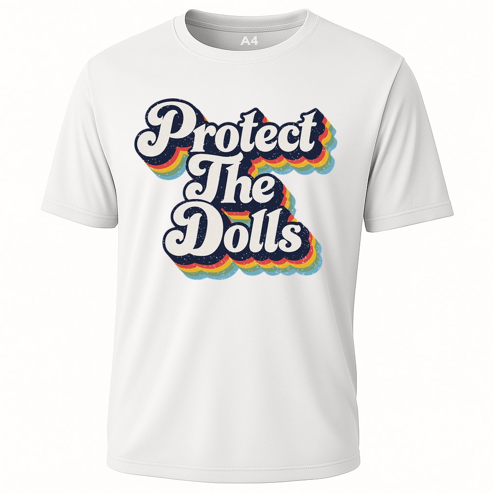 Protect The Dolls Women Solidarity Retro Distressed Cooling Performance Crew T-Shirt