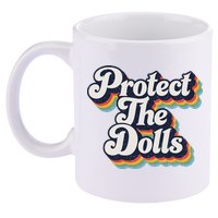 Protect The Dolls Women Solidarity Retro Distressed 11oz C Handle Ceramic Mug