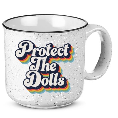 Protect The Dolls Women Solidarity Retro Distressed 15oz Campfire Ceramic Mug