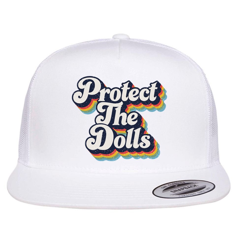 Protect The Dolls Women Solidarity Retro Distressed Flat Bill Trucker Hat
