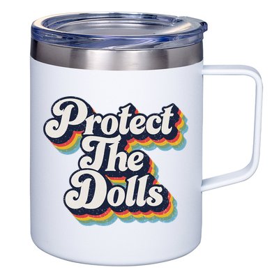 Protect The Dolls Women Solidarity Retro Distressed 12oz Stainless Steel Coffee Mug