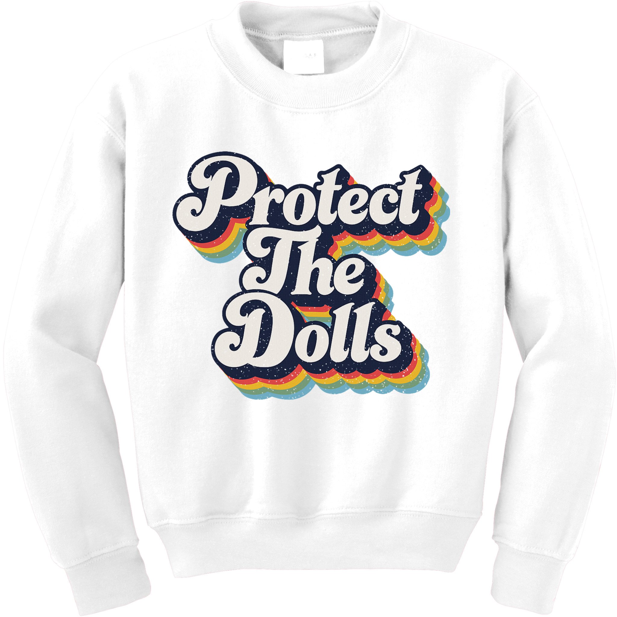 Protect The Dolls Women Solidarity Retro Distressed Kids Sweatshirt