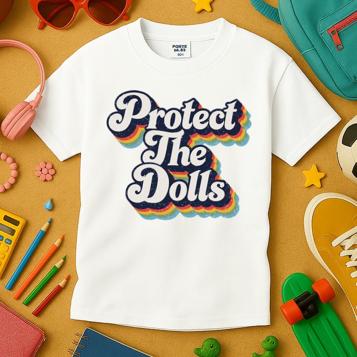 Protect The Dolls Women Solidarity Retro Distressed Kids T-Shirt