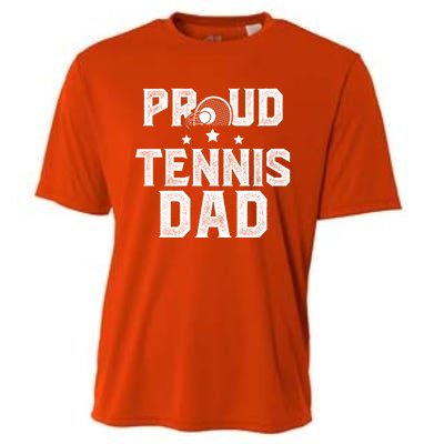 Proud Tennis Dad Of A Tennis Player Dad Tennis Father Gift Cooling Performance Crew T-Shirt