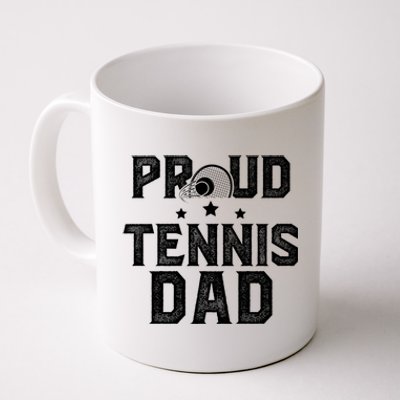 Proud Tennis Dad Of A Tennis Player Dad Tennis Father Gift Coffee Mug