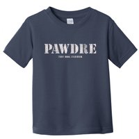 Pawdre The Dog Father Dog Dad Fathers Day Paw Fur Dog Dad Toddler T-Shirt