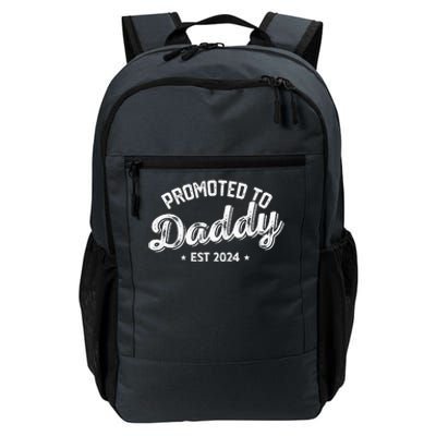 Promoted To Daddy Est. 2024 New Dad New Birth Fathers Day Daily Commute Backpack